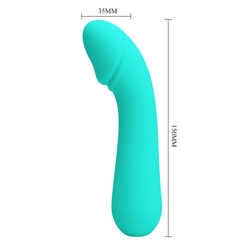 PRETTY LOVE VIBRADOR RECARREGVEL CETUS AQUA VERDE