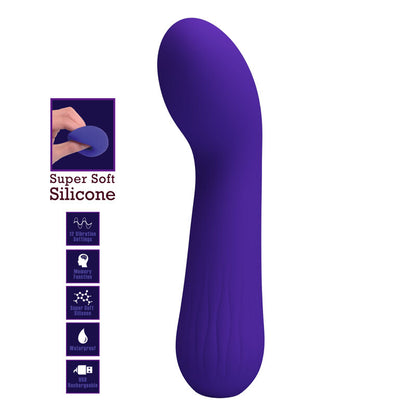 PRETTY LOVE VIBRADOR RECARREGVEL FAUN ROXO