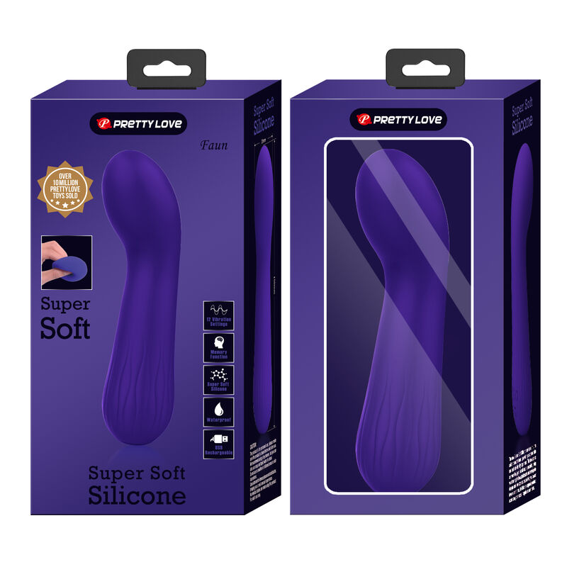 PRETTY LOVE VIBRADOR RECARREGVEL FAUN ROXO