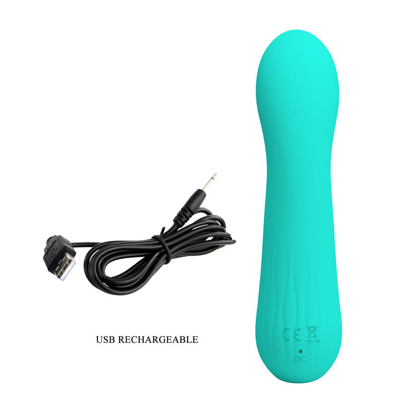 PRETTY LOVE VIBRADOR RECARREGVEL FAUN AQUA VERDE