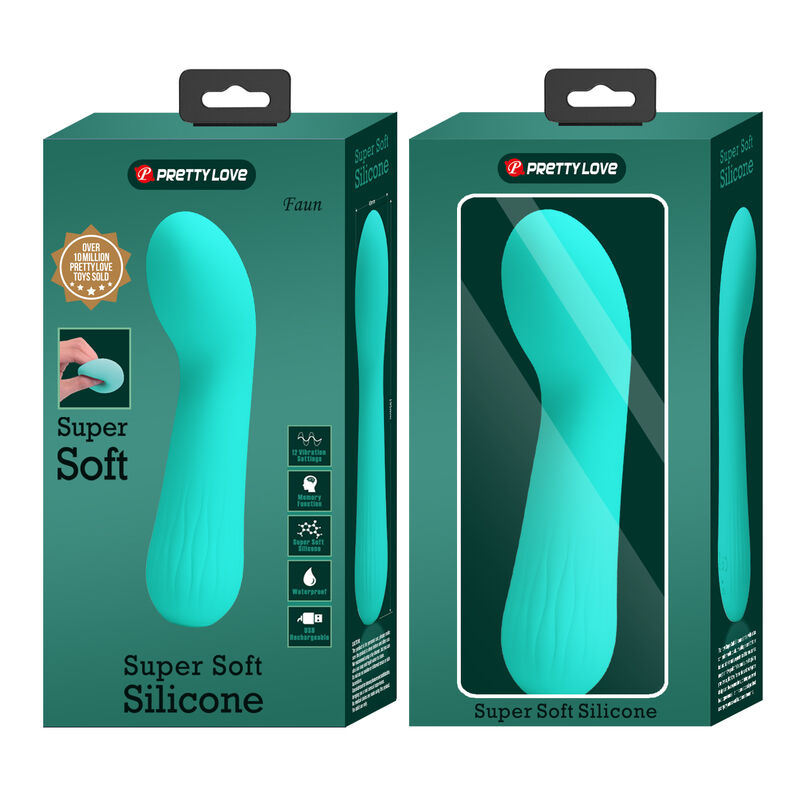 PRETTY LOVE VIBRADOR RECARREGVEL FAUN AQUA VERDE