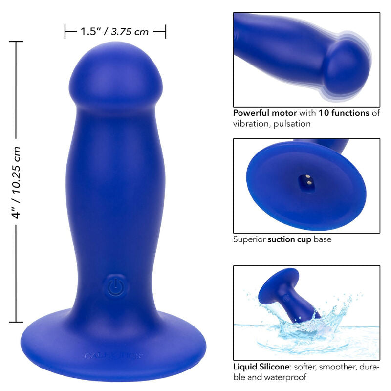 ADMIRAL VIBRADOR ANAL PLUG PRIMEIRO IMEDIATO AZUL