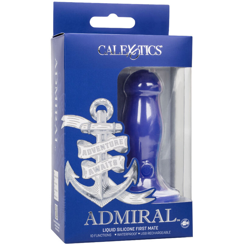 ADMIRAL VIBRADOR ANAL PLUG PRIMEIRO IMEDIATO AZUL