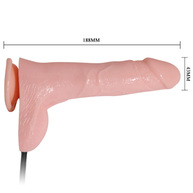 BAILE DILDO REALISTA INFLaVEL COM VENTOSA 15 CM