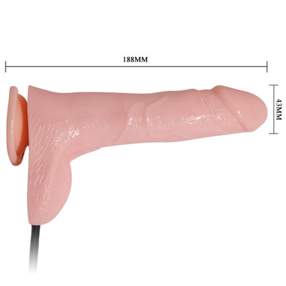 BAILE DILDO REALISTA INFLaVEL COM VENTOSA 15 CM