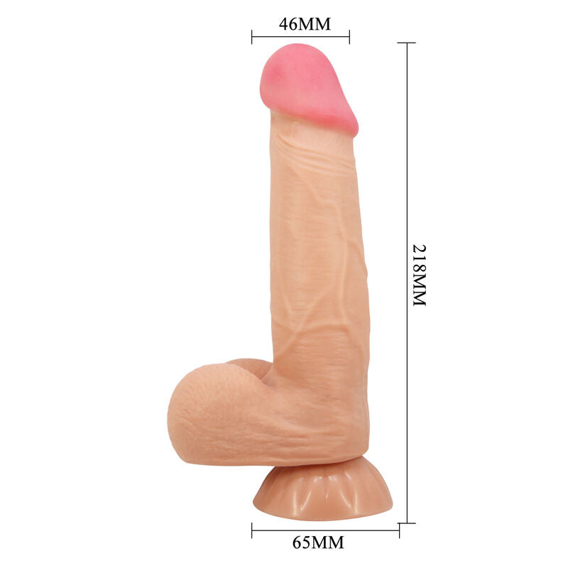 PRETTY LOVE SeRIE SLIDING SKIN DILDO REALiSTICO COM VENTOSA DESLIZANTE PELE 218 CM