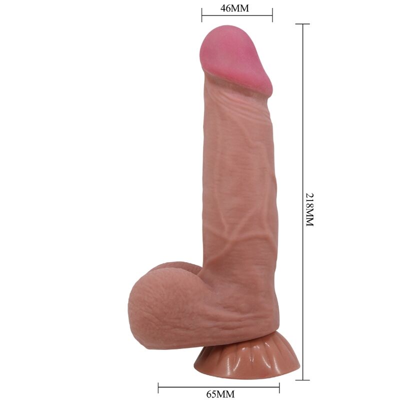 PRETTY LOVE SeRIE DESLIZANTE DILDO REALiSTICO COM VENTOSA DESLIZANTE DE PELE MARROM 218 CM