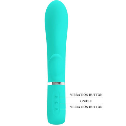 PRETTY LOVE VIBRADOR MULTIFUNO G SPOT THOMAS AQUA VERDE