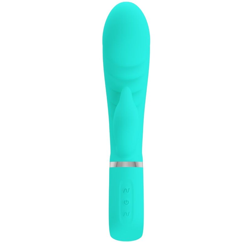 PRETTY LOVE VIBRADOR PRESCOTT MULTIFUNoES G SPOT AQUA VERDE