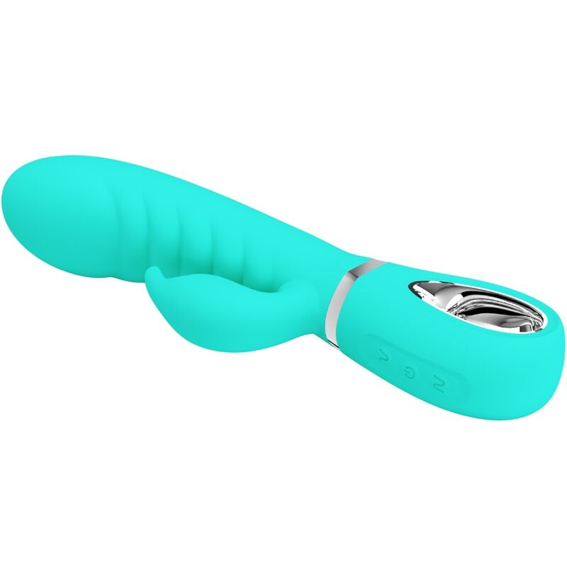 PRETTY LOVE VIBRADOR PRESCOTT MULTIFUNoES G SPOT AQUA VERDE