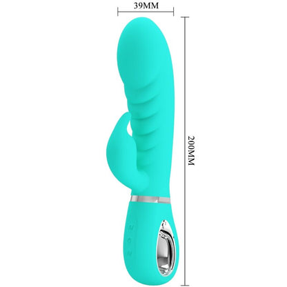 PRETTY LOVE VIBRADOR PRESCOTT MULTIFUNoES G SPOT AQUA VERDE