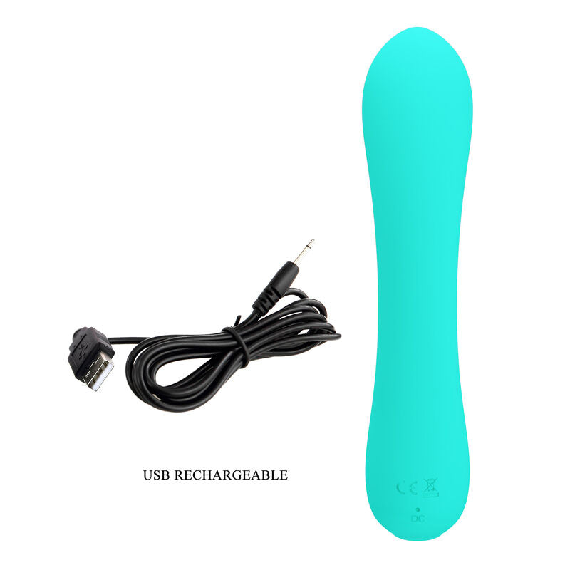 PRETTY LOVE VIBRADOR RECARREGVEL PRESCOTT AQUA VERDE