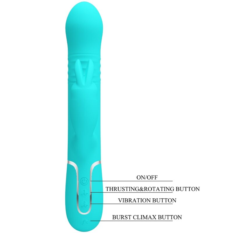 PRETTY LOVE VIBRADOR COALE COALE PeROLAS AQUA VERDE