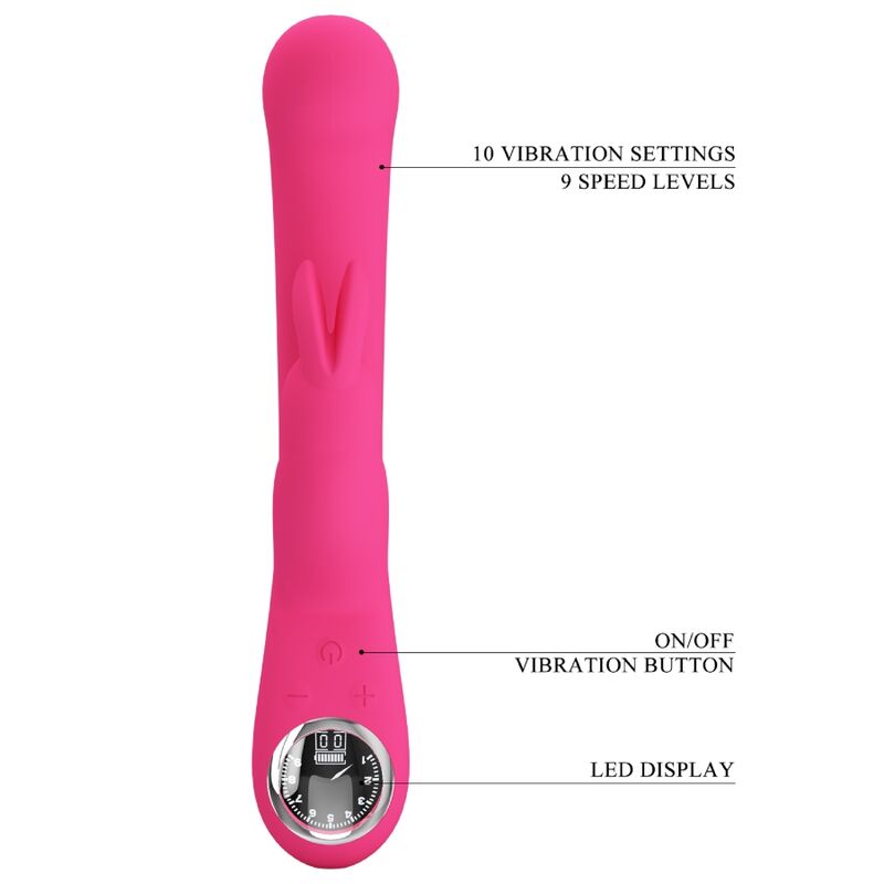 PRETTY LOVE VIBRADOR DE COELHO LAMAR E PONTO G ROSA