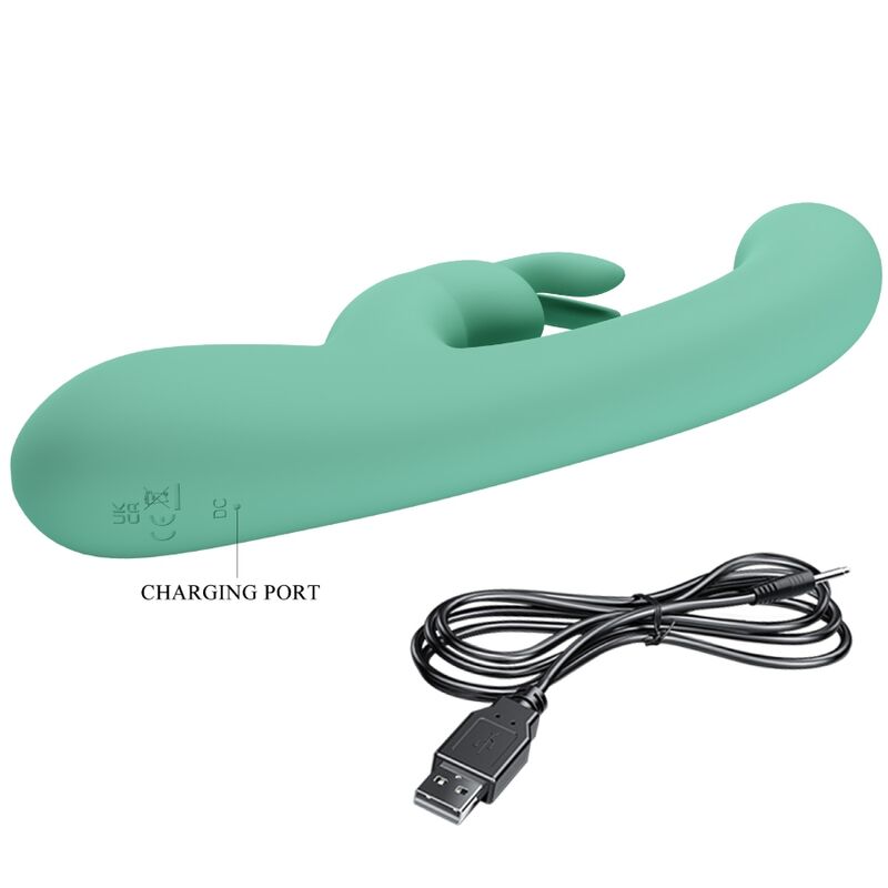 PRETTY LOVE VIBRADOR DE COELHO LAMAR E PONTO G VERDE