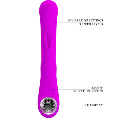 PRETTY LOVE VIBRADOR DE COELHO LAMAR E PONTO G VIOLETA