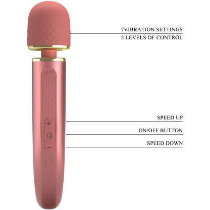 PRETTY LOVE MASSAGER 7 MODOS DE VIBRAO ROSA