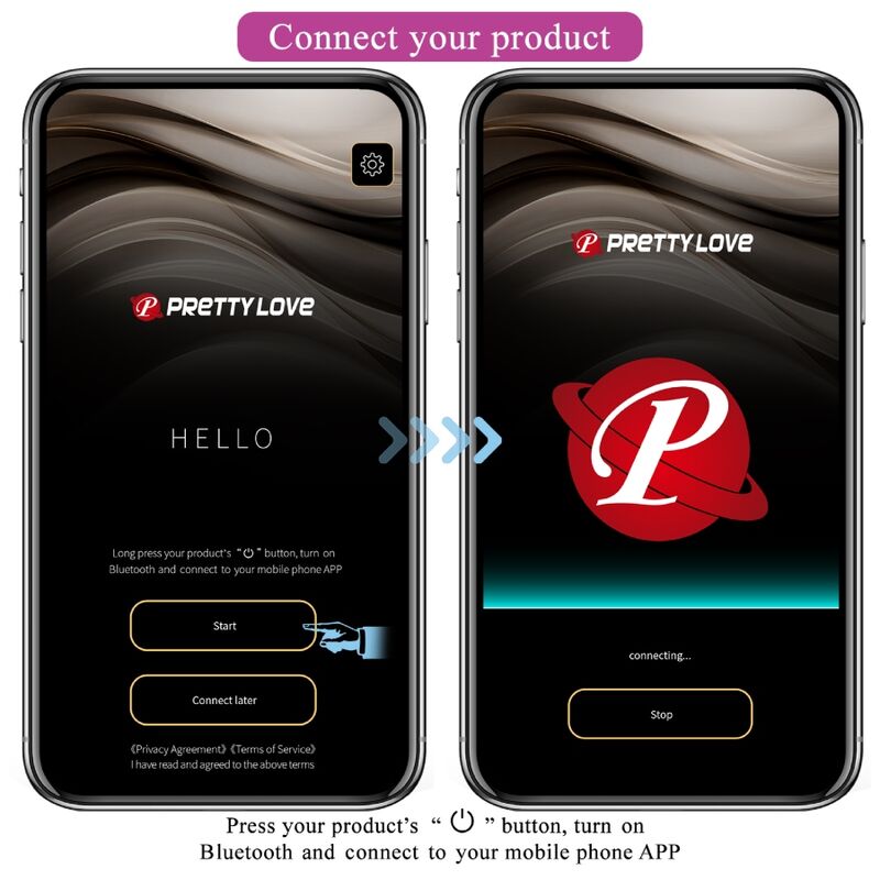 PRETTY LOVE OVO VIBRANTE NINFA APP CONTROLADO LILA