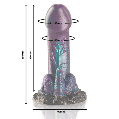 EPIC BASILISK DILDO DUPLO ESCAMOSO PRAZER TAMANHO PEQUENO