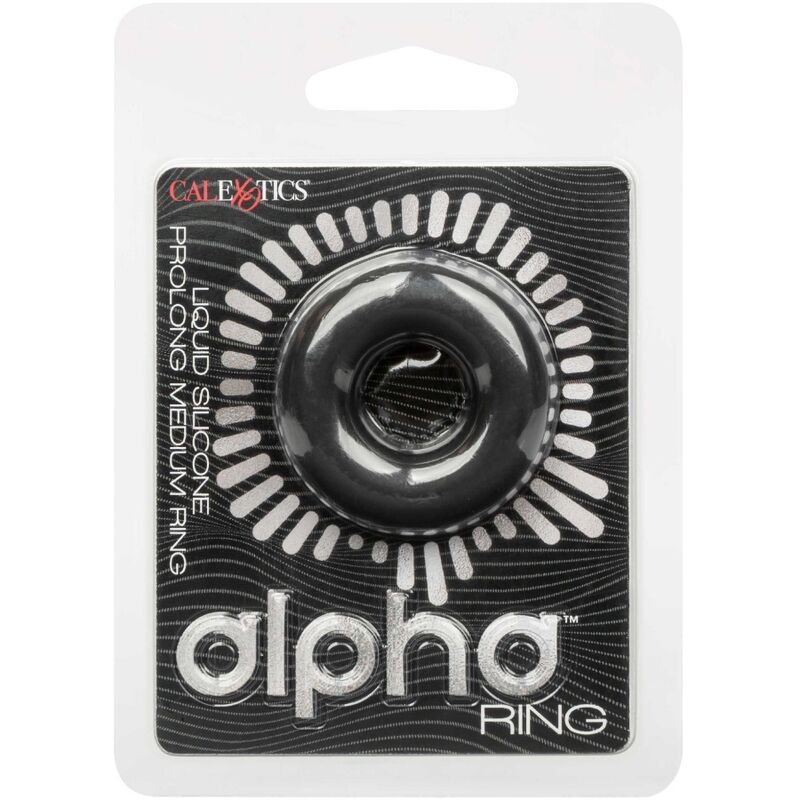 CALIFORNIA EXOTICS ALPHA PROLONG MEDIUM RING PRETO