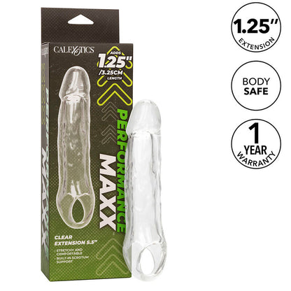 CALIFORNIA EXOTICS PERFORMANCE MAXX CLEAR EXTENSION 55 TRANSPARENTE