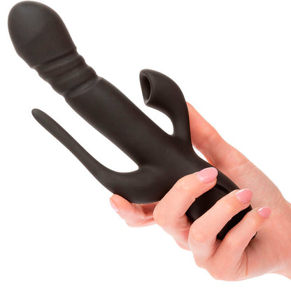 CALIFORNIA EXOTICS VIBRADOR TRIPLO EUPHORIA PRETO