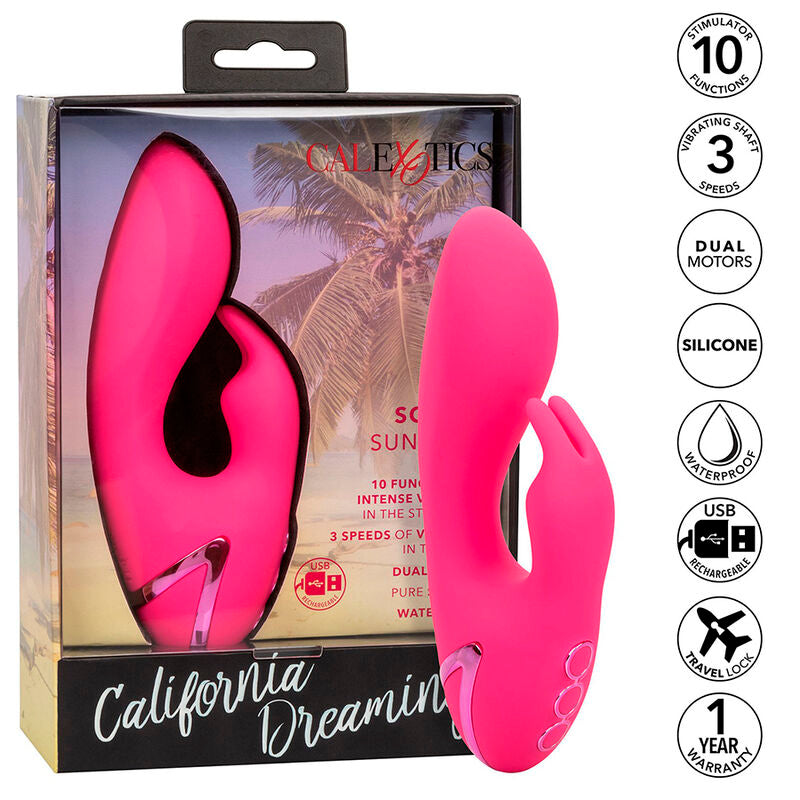 CALIFORNIA EXOTICS ASSIM CAL SUNSHINE VIBRADOR COELHO FuCSIA POR CALIFORNIA DREAMING