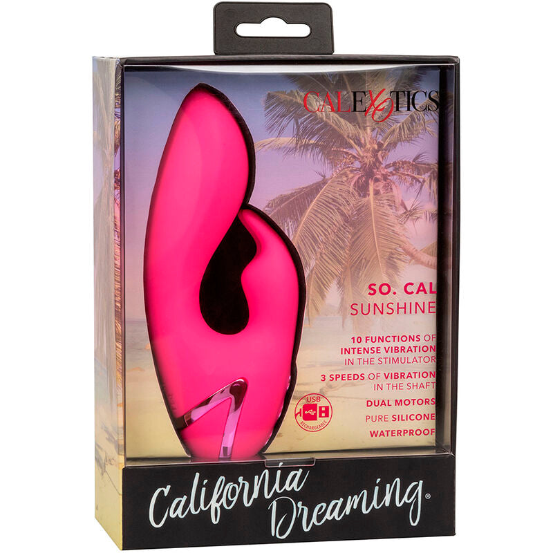 CALIFORNIA EXOTICS ASSIM CAL SUNSHINE VIBRADOR COELHO FuCSIA POR CALIFORNIA DREAMING