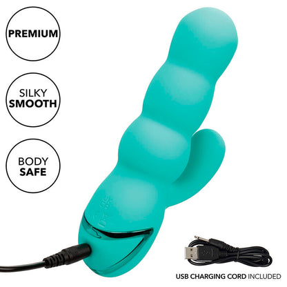 CALIFORNIA EXOTICS VIBRADOR DEL MAR DIVA RABBIR AQUA GREEN POR CALIFORNIA DREAMING