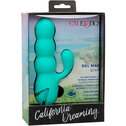 CALIFORNIA EXOTICS VIBRADOR DEL MAR DIVA RABBIR AQUA GREEN POR CALIFORNIA DREAMING