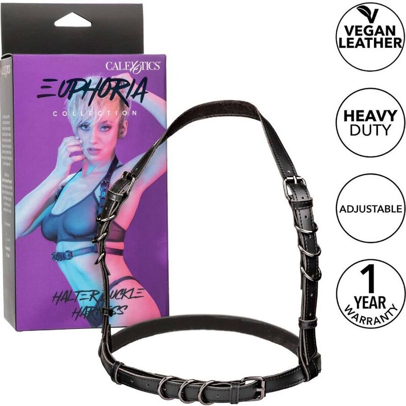 CALIFORNIA EXOTICS EUPHORIA ARNeS DE FIVELA HALTER PRETO