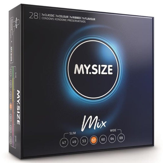 Preservativos MY SIZE MIX 57 MM 28 UNIDADES