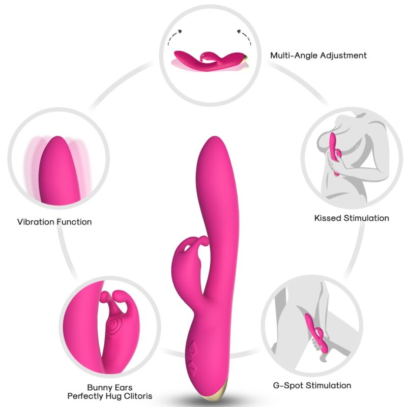 ARMONY BONNIE VIBRADOR COELHO FuCSIA