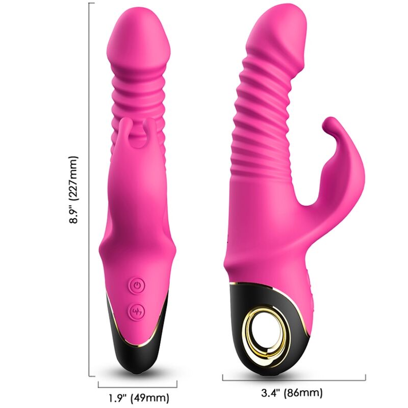 ARMONY ZING DILDO VIBRADOR COELHO FuCSIA