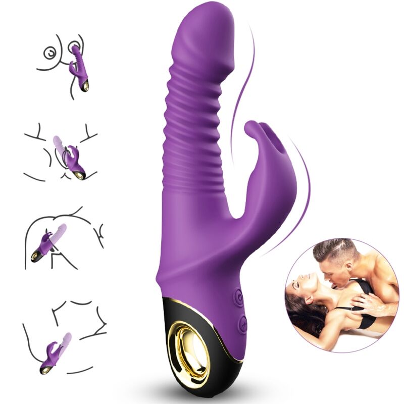 ARMONY ZING DILDO VIBRADOR COELHO ROXO