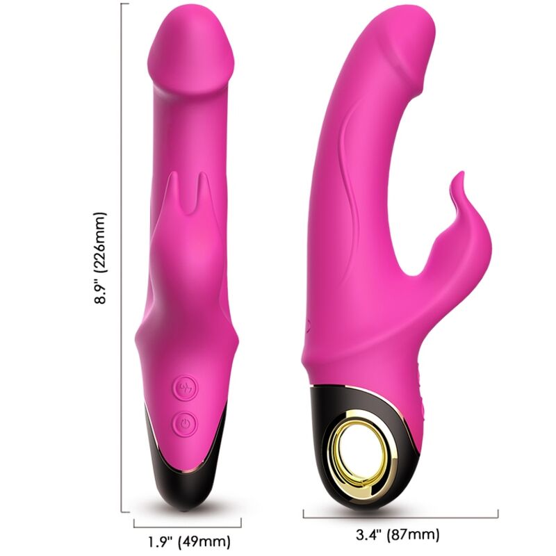 ARMONY METEROR DILDO VIBRADOR COELHO ROTATOR FuCSIA