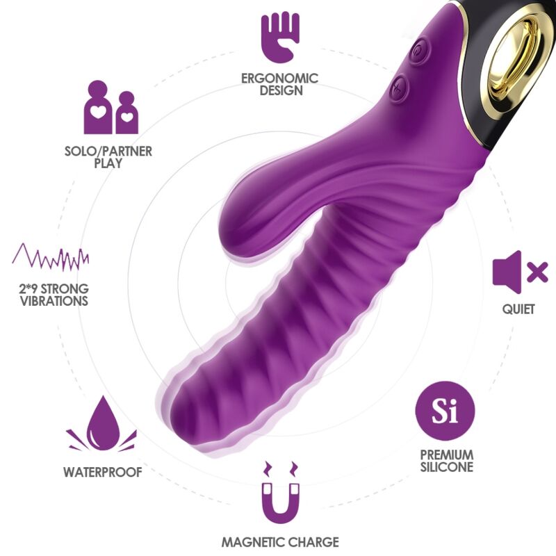 ARMONY VIBRADOR ETERNITY SILICONE ROXO