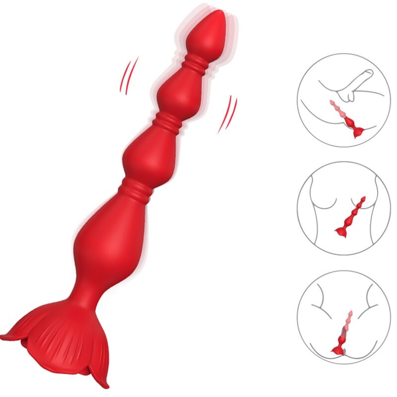 ARMONY PAGODE VIBRADOR ROSA E PLUG ANAL VERMELHO