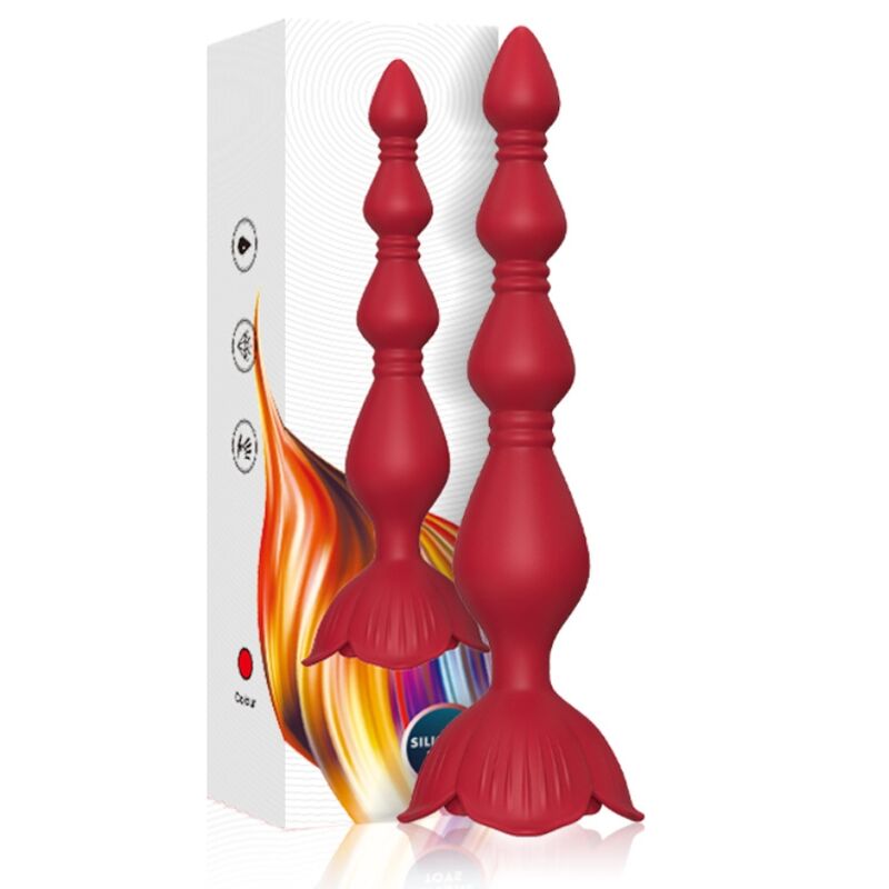 ARMONY PAGODE VIBRADOR ROSA E PLUG ANAL VERMELHO