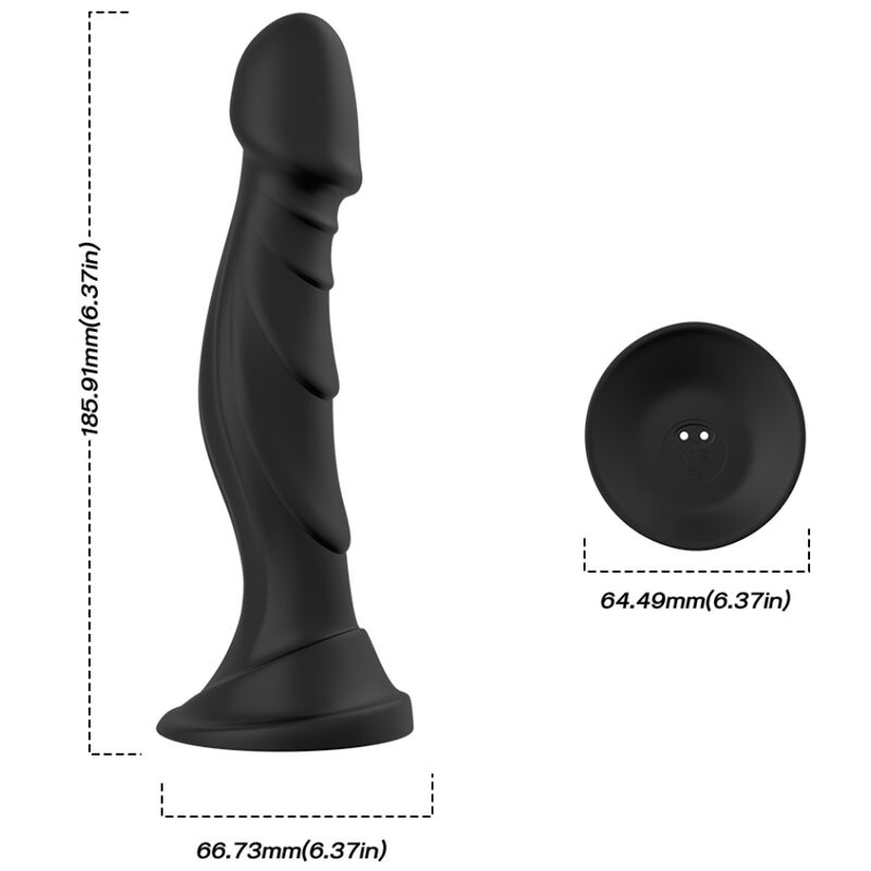 ARMONY VIBRADOR DILDO E PLUG ANAL CONTROLE REMOTO PRETO