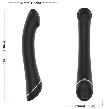 ARMONY VIBRADOR FALT HEAD SILICONE PRETO