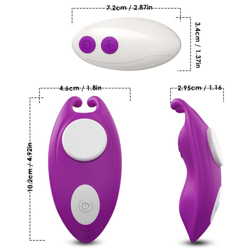 ARMONY HONEYBEE WEARABLE CALyAS VIBRADOR G SPOT CONTROLE REMOTO ROXO