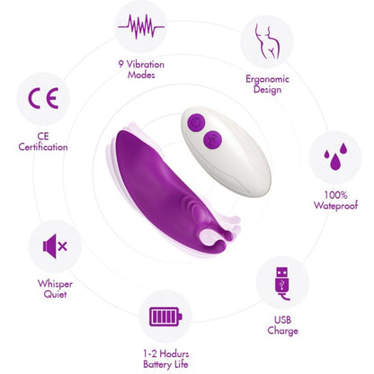 ARMONY HONEYBEE WEARABLE CALyAS VIBRADOR G SPOT CONTROLE REMOTO ROXO