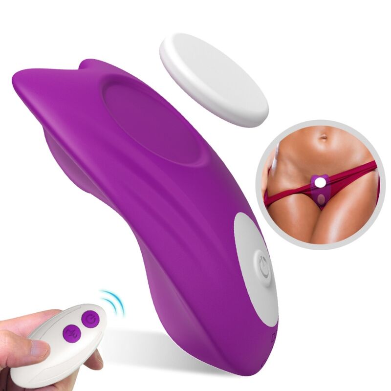 ARMONY CALyA VIBRADORA BUTTERFLY WEARABLE CONTROLE REMOTO ROXO