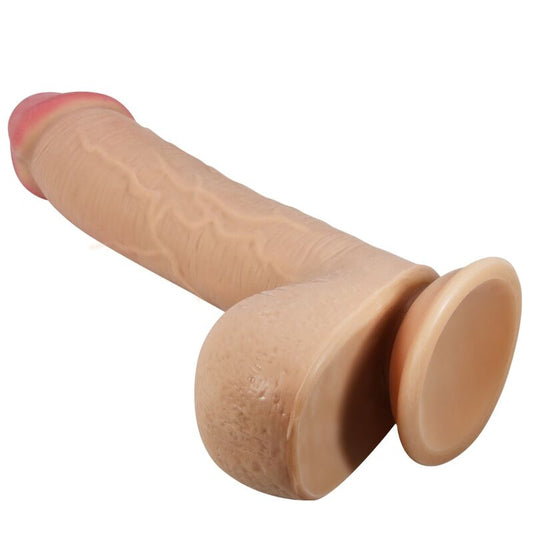 PRETTY LOVE SeRIE SLIDING SKIN DILDO REALiSTICO COM VENTOSA DESLIZANTE PELE CARNE 234 CM