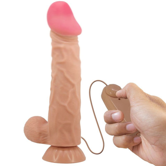 PRETTY LOVE SeRIE SLIDING SKIN DILDO REALiSTICO COM VENTOSA DESLIZANTE PELE CARNE 24 CM