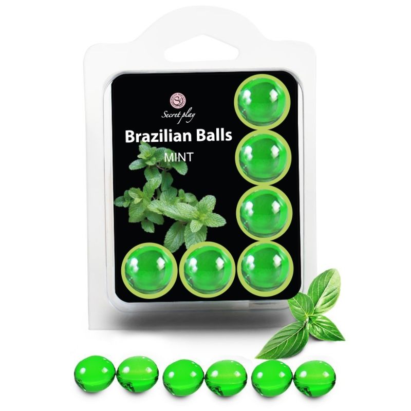 SECRETPLAY CONJUNTO 6 BOLAS BRASILEIRAS MENTA