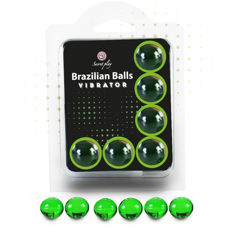 SECRETPLAY CONJUNTO 6 BOLAS BRASILEIRAS VIBRADOR