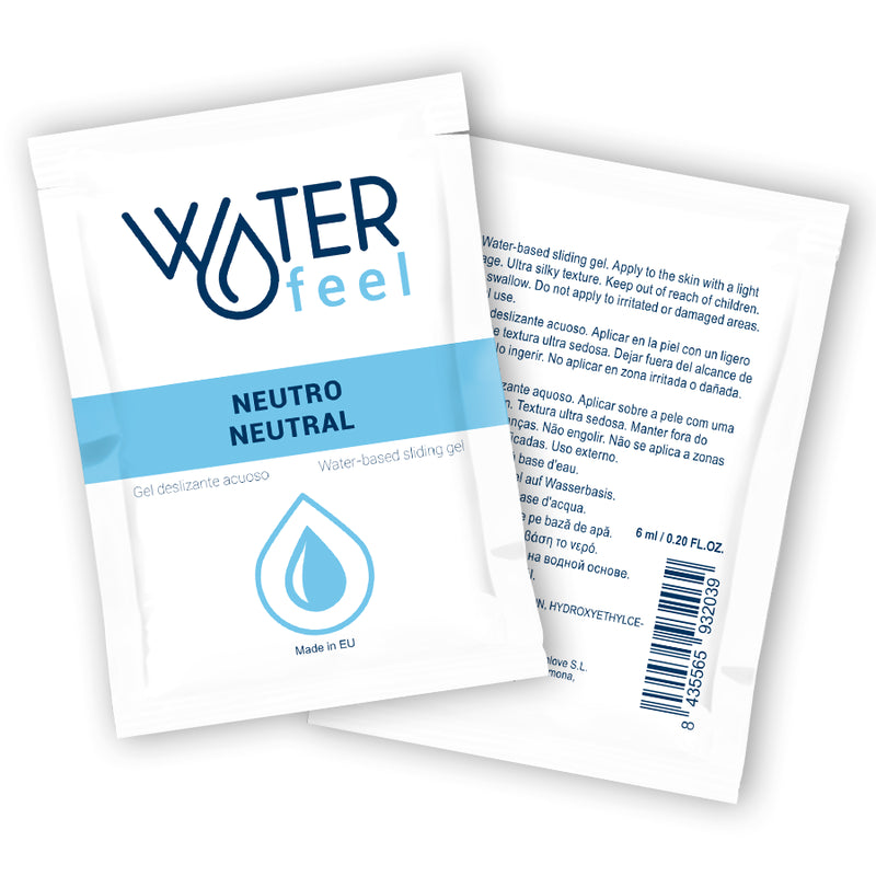 GEL DESLIZANTE a BASE DE aGUA WATERFEEL NEUTRO 6 ML