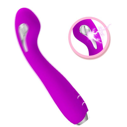 PRETTY LOVE VIBRADOR DE ELETROCHOQUE RECARREGVEL HECTOR ROXO IMPERMEVEL